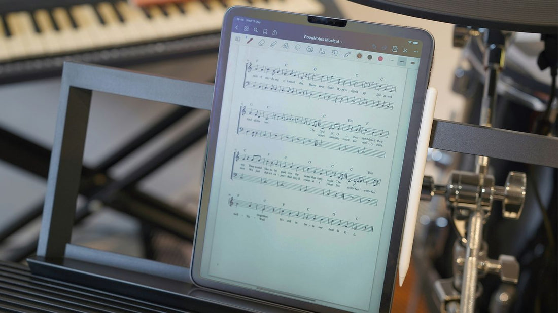 a tablet with a screen