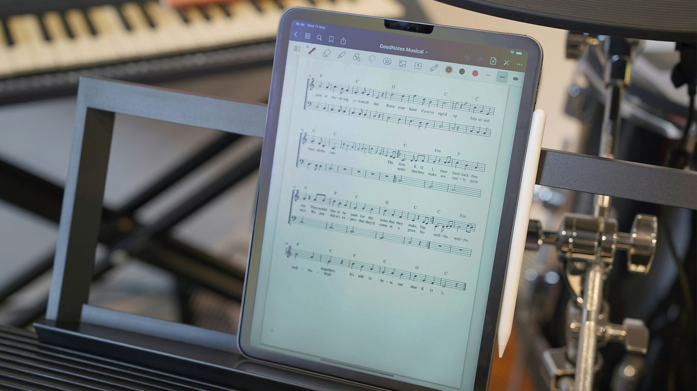 a tablet with a screen